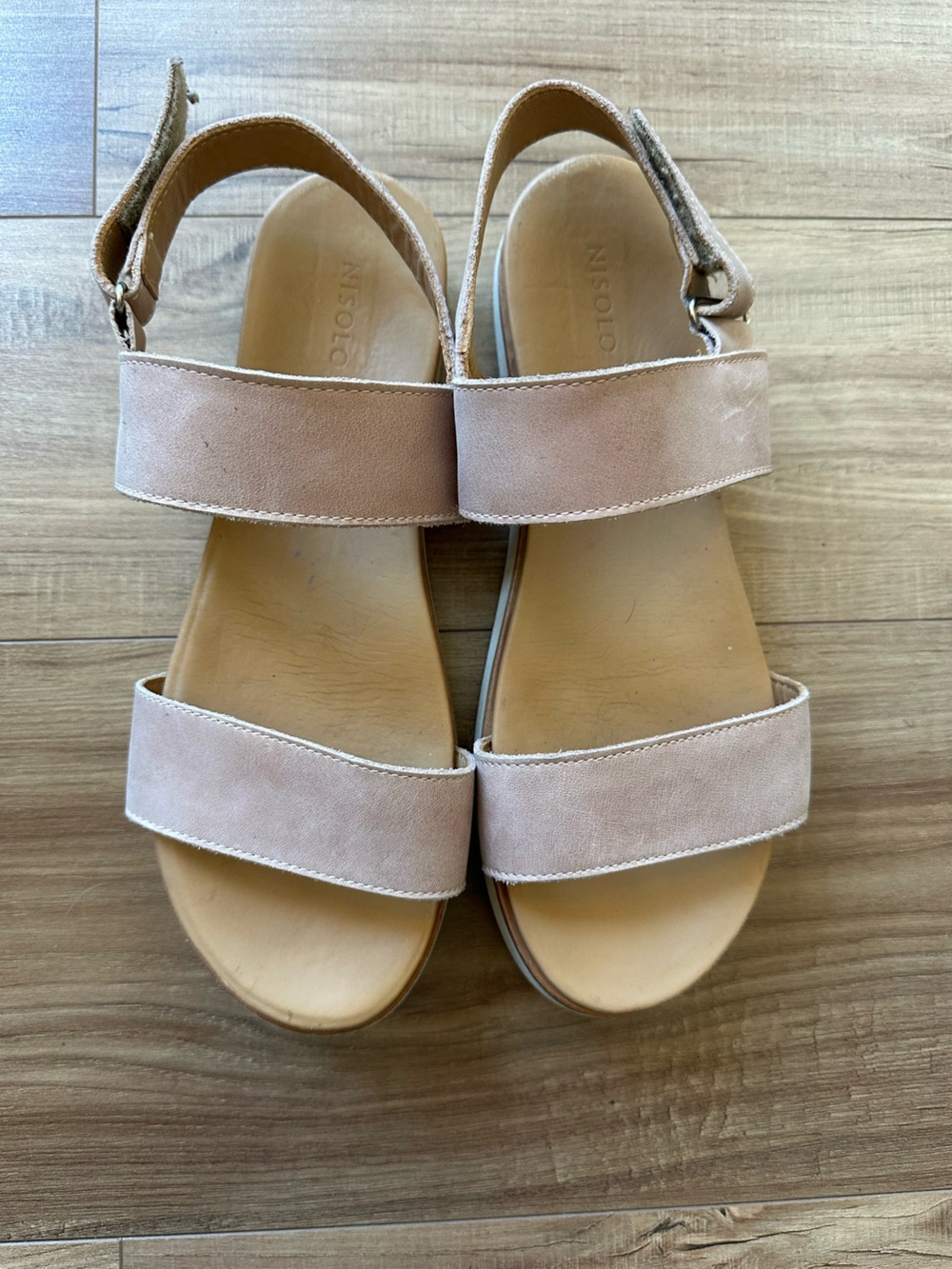 Nisolo Flatform Sandals 1.0 in Blush - Size US 9.5
